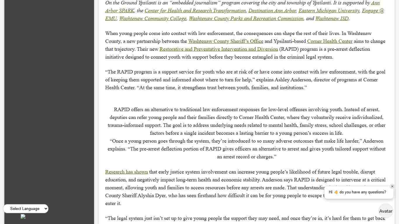 News Articles Washtenaw County, MI - Official Website